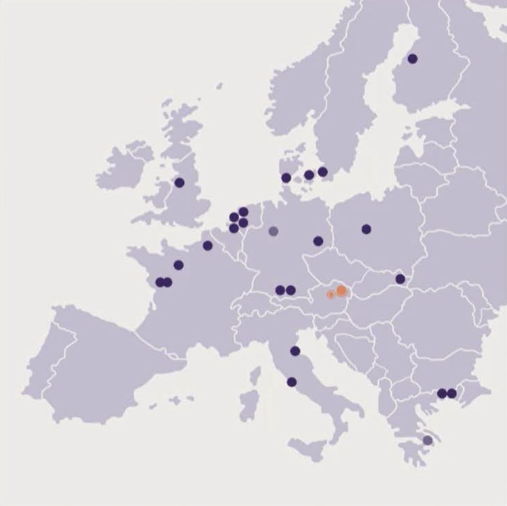 carte europeenne sites du groupe adapa